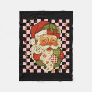 Jul Jultomten Patchwork Matching Family 20 Fleecefilt