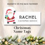 Jul Jultomten Personlig Namn Namnbricka<br><div class="desc">Den här helgdagarna är utformad så att jultomten har en gåva, perfekt till jul. Personlig genom att redigera texten i textrutorna. #christmas #helgdagar #säsong #festive #santaclaus #fatherchristmas #vinter #snö #gifts #parcels #presenter #chic #snyggt #stil #elegant #modern #trendig #trending #adyourown #anpassningsbar #grönt #rosa #personlig #badges #office #school #work #blue #blue personlig...</div>