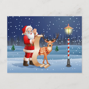 Jul Jultomten Rener Personlig Text Vykort