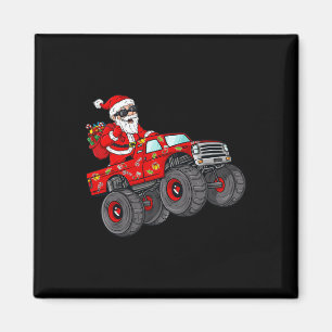 Jul Jultomten Riding Monster Lastbil Boys Ki Magnet