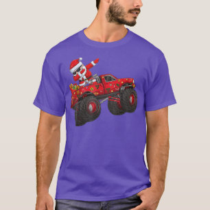 Jul Jultomten Riding Monster Lastbil Boys Ki T Shirt