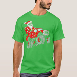 Jul Jultomten Riding Monster Lastbil T Shirt