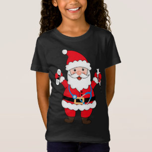 Jul Jultomten sjuksköterska med stetoskop och s T Shirt