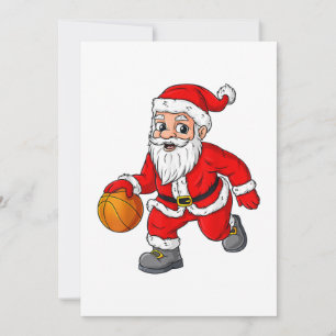 Jul Jultomten som kör en basketboll Inbjudningar
