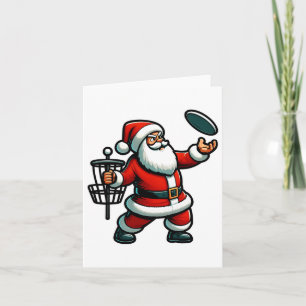 Jul Jultomten spelar Golf Pajama Xma Kort