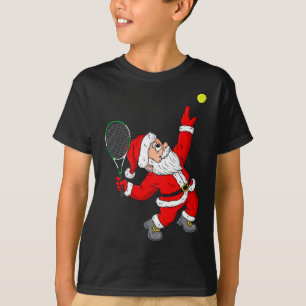 Jul Jultomten Tennis Roligt Boys Girls Kids T Shirt