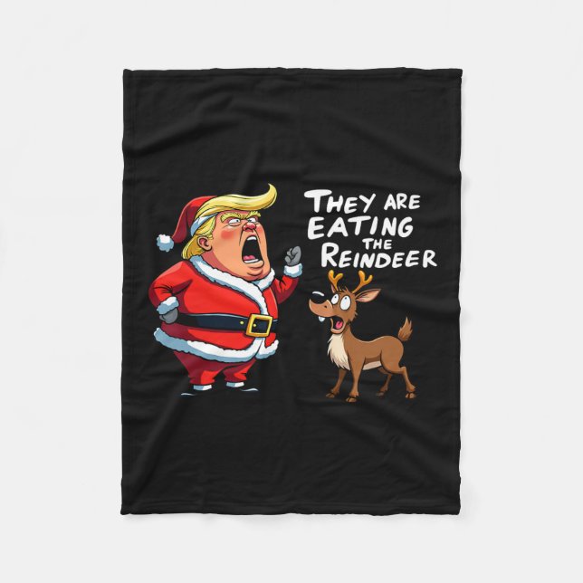 Jul-Jultomten-trumman som de äter Fleecefilt (Framsidan)