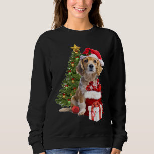 Jul jultröja Hund med tomtehatt  T Shirt