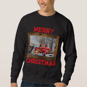 Jul jultröja Landlig gårdsscen Lång Ärmad Tröja
