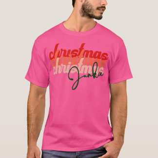 Jul Junkie Leopard Jultomten Funny Julafton T Shirt