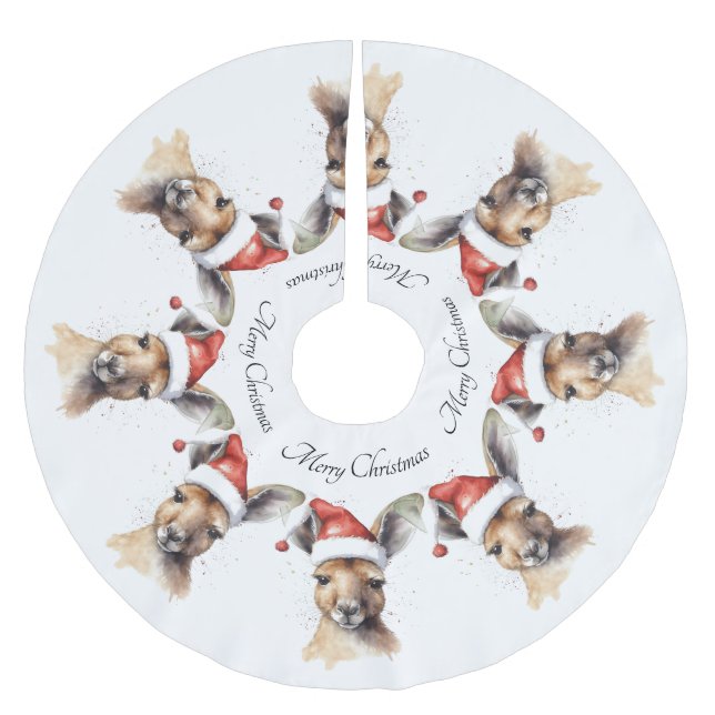 Jul Kangaroo, anpassadet Julgransmatta Borstad Polyester (Framsidan)