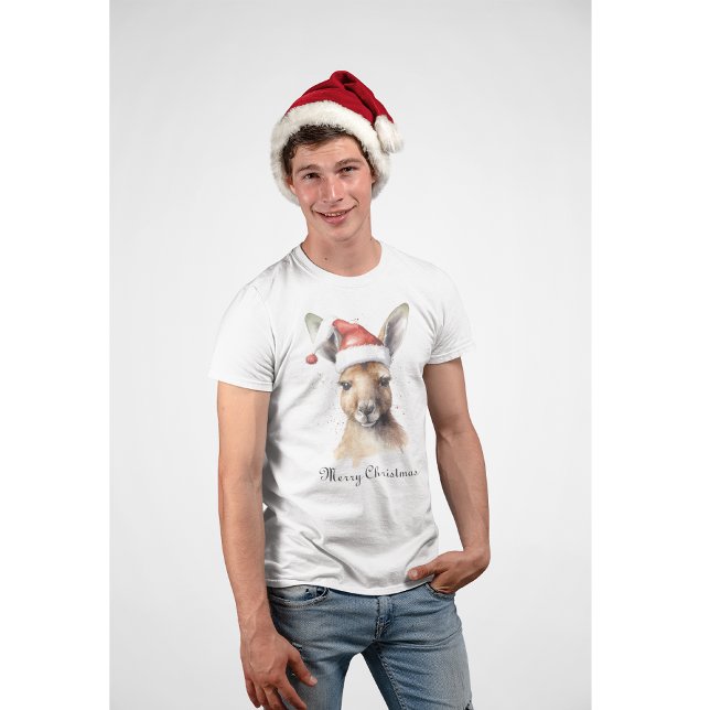 Jul Kangaroo, anpassadet T Shirt (Skapare uppladdad)