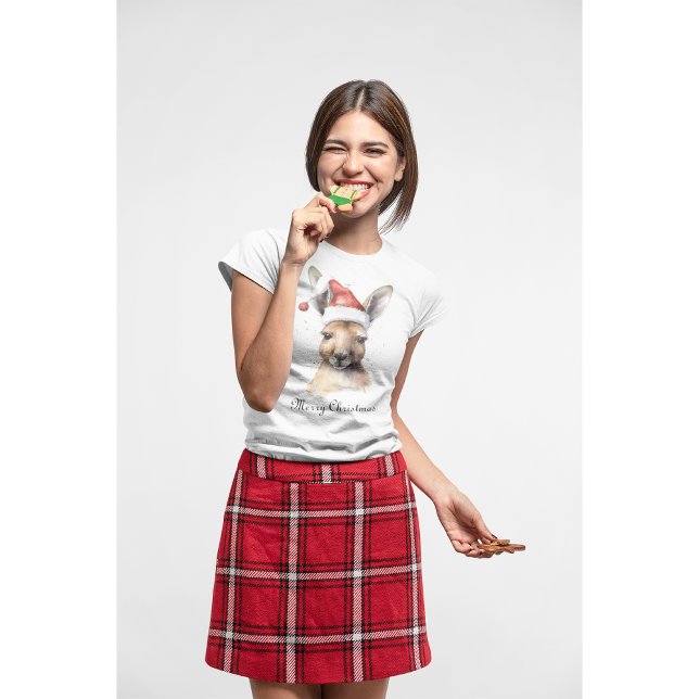 Jul Kangaroo, anpassadet T Shirt (Skapare uppladdad)