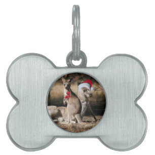Jul Kangaroos Australian Stil ID-bricka Husdjur