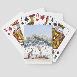 Jul Känguru Koalas Näbbdjur Eukalyptus Tröjdelar Casinokort