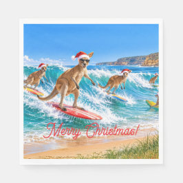 Jul Känguru Surfning Bells Beach Pappersservett