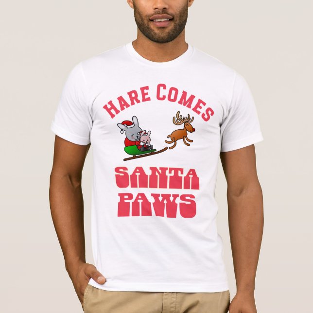 Jul, kanin Thmet Canvas T-Shirt (Framsida)