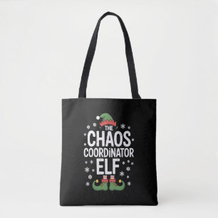 Jul Kaos Koordinator Tomte Xmas Familj Tygkasse