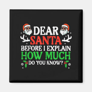 Jul Kära Tomte Hur Mycket Vet Du Xmas Kvinna Magnet