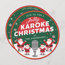 Jul Karaoke Party Singing Santa Vinyl Record