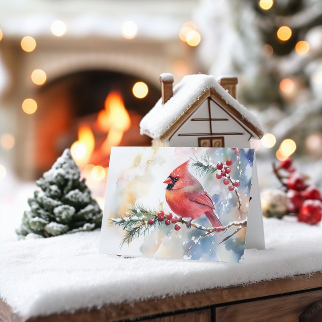 Jul kardinal helgkort (Skapare uppladdad)