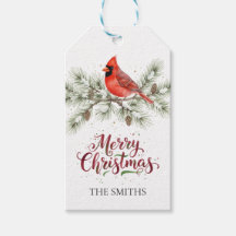 Jul Kardinal Julklappspresent Tag