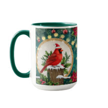 Jul Kardinal Mugg | Röd Fågel Högtidlig Kaffe