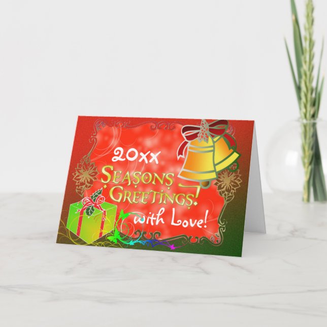 Jul Kärlek 2009-hälsningskort Helgkort (Framsida)