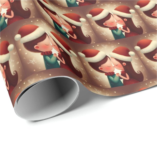 Jul kärlek 2 presentpapper (Rullad Hörn)