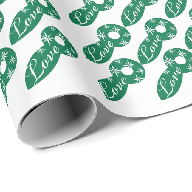 Jul kärlek årstidernas hälsningspresentpapper presentpapper (Rullad Hörn)