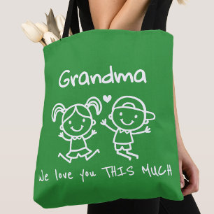 Jul Kärlek Du Mormor Rolig Grafisk Present Tygkasse