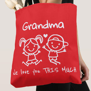 Jul Kärlek Du Mormor Rolig Grafisk Present Tygkasse