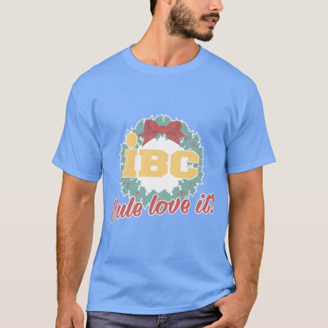 Jul kärlek juldesign t shirt (Framsida)