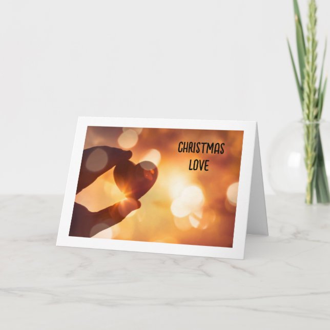 JUL "KÄRLEK" TILL MITT KÄRLESKORT KORT (Framsida)