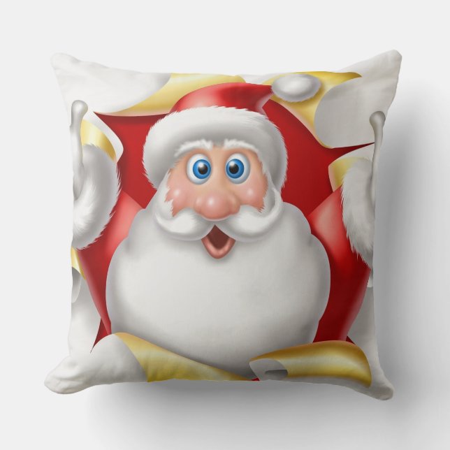 Jul Kast Kudd/Santa Klaus Kudde (Framsida)