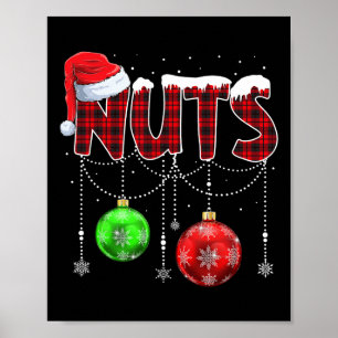 Jul Kastanjer Matchande Familj Roligt Kastanj Nött Poster