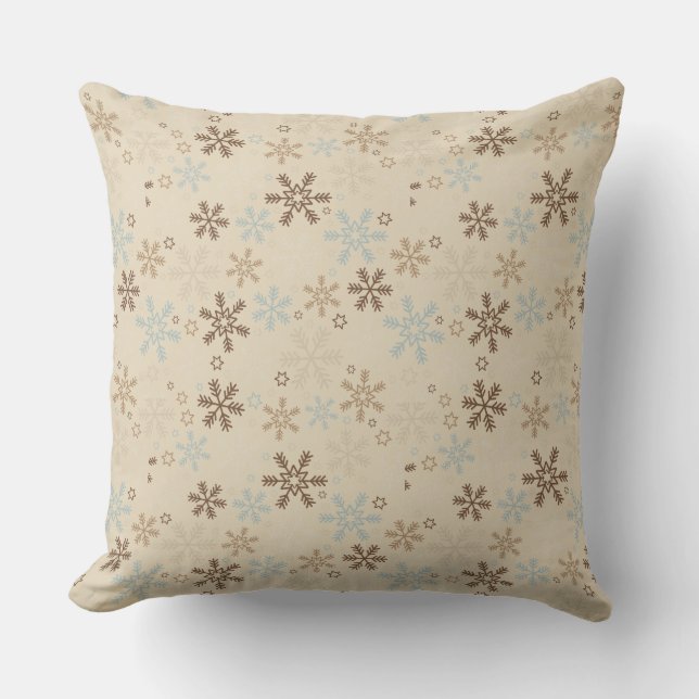 Jul Kastkudde-Snöflingor Kudde (Framsida)