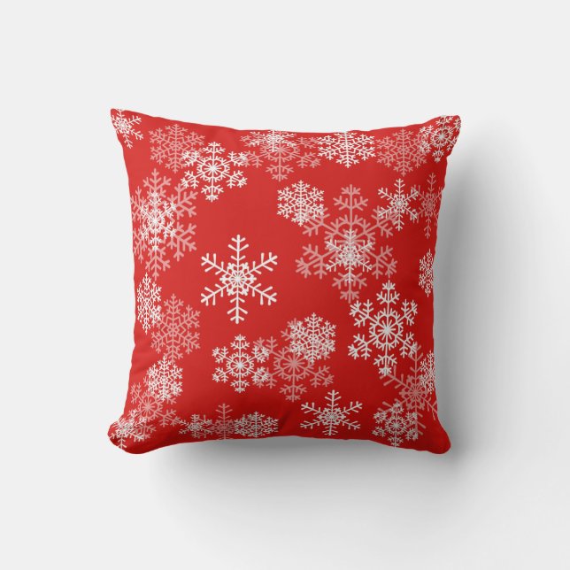 Jul Kastkudde-Snöflingor Kudde (Framsida)