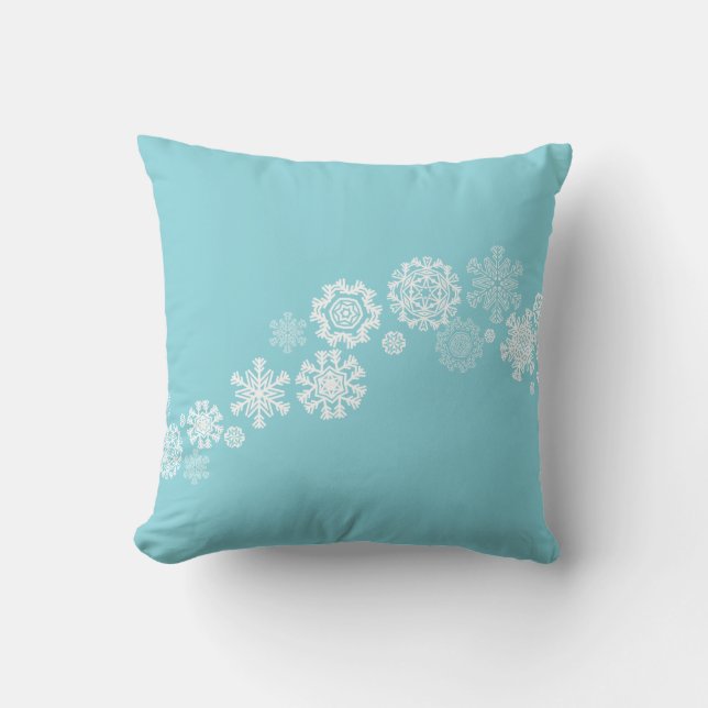 Jul Kastkudde-Snöflingor Kudde (Framsida)