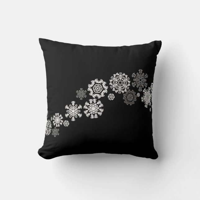 Jul Kastkudde-Snöflingor Kudde (Framsida)