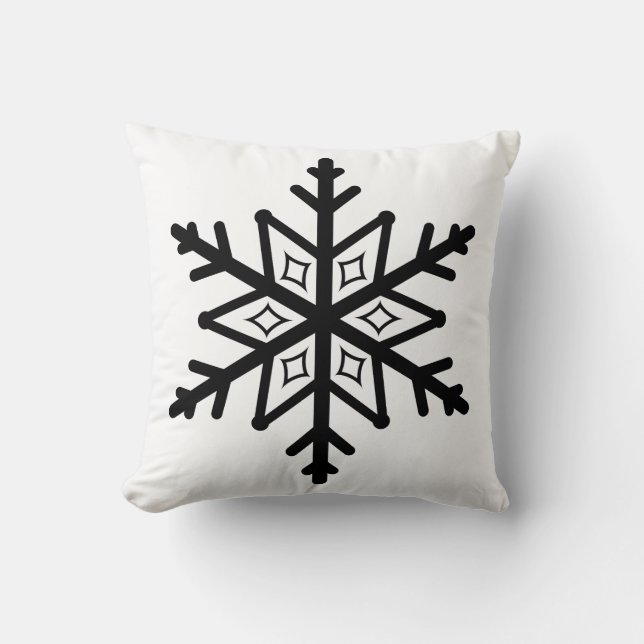 Jul Kastrull Kudd Snöflinga Kudde (Framsida)