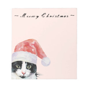 Jul Kat önskemål Meowy jul Anteckningsblock