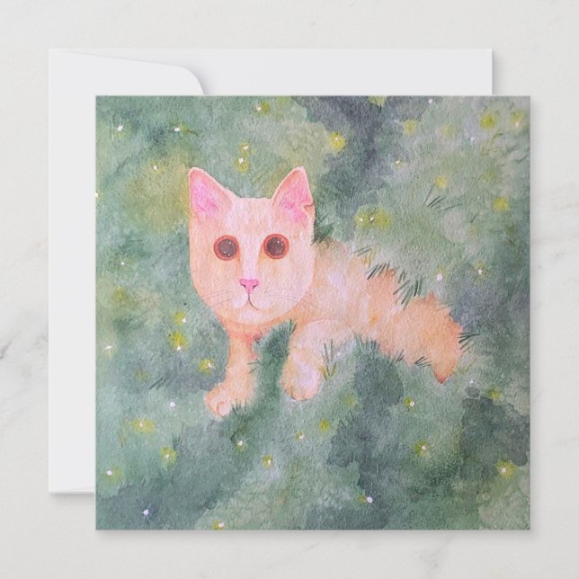 Jul Kattunge-kort Julkort (Framsida)