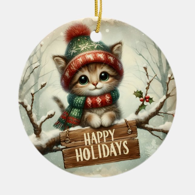 Jul Kattunge Ornament (Framsidan)