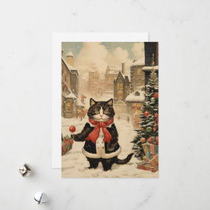 Jul Kattunge, Snowy Day Julkort