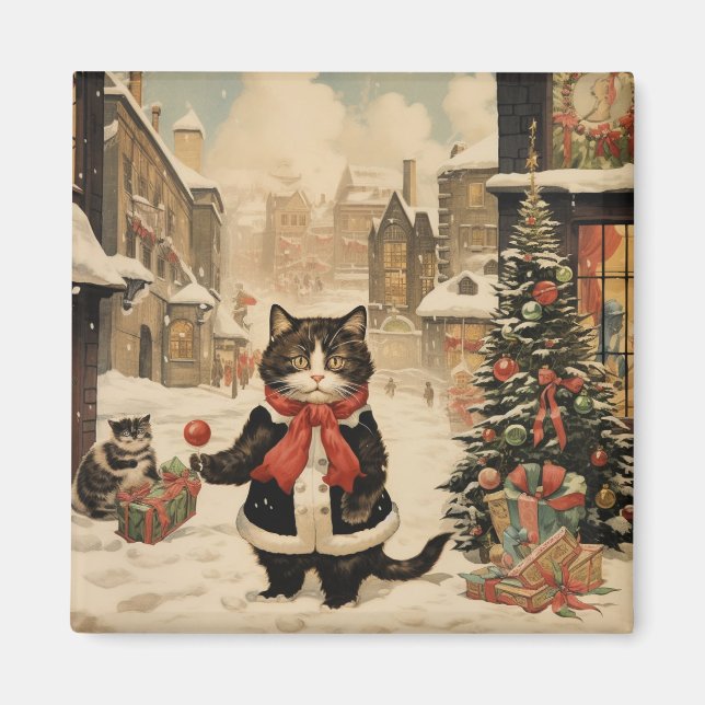 Jul Kattunge, Snowy Day Magnet (Framsidan)