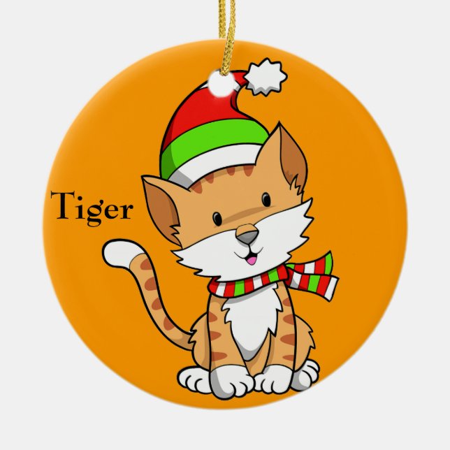 Jul Kattunge "Tiger" Ornament (Framsidan)