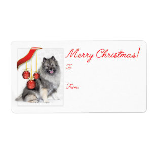 Jul Keeshond Gift Fraktsedel