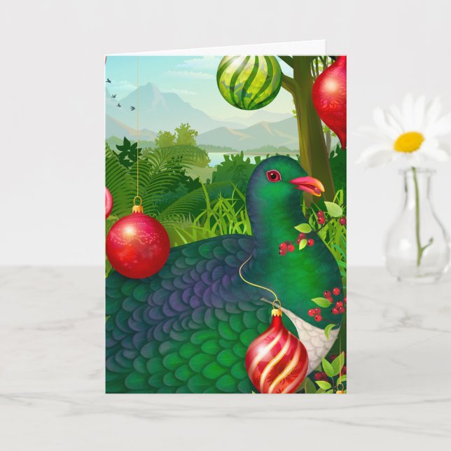 Jul Kereru Postkort Kort (Liten växt)