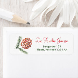 Jul | Kerstmis | Adressetikett | Address Labels Returadress Etikett